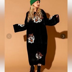 Dressed in lala tiger knit dress